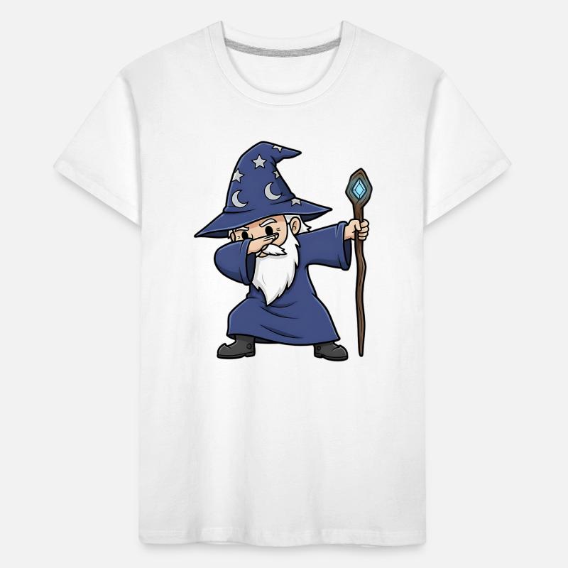 Dabbing Wizard – Funny Wizard Design Kids' Premium Organic T-Shirt