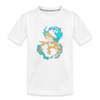 Trio de dragons barbus - T-shirt bio Premium Enfant - blanc - Devant