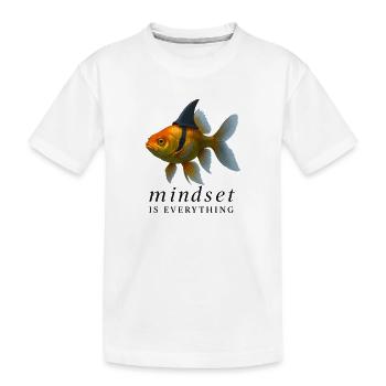 Mindset is Everything Goldfish, Motivational  - T-shirt bio Premium Enfant - blanc - Devant