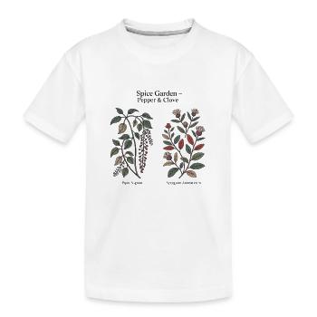 Botanische Gewürze - Kinder Premium Bio T-Shirt - Weiß - Vorne