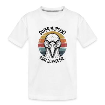Cigogne Mince Glace Art - T-shirt bio Premium Enfant - blanc - Devant