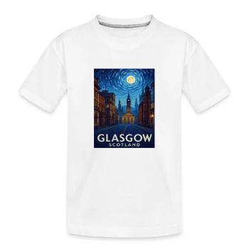 Glasgow, Écosse - T-shirt bio Premium Enfant - blanc - Devant