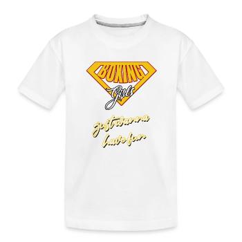 boxing girl - Kinder Premium Bio T-Shirt - Weiß - Vorne