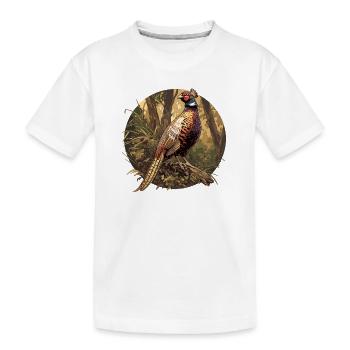 Faisans Faisan - T-shirt bio Premium Enfant - blanc - Devant