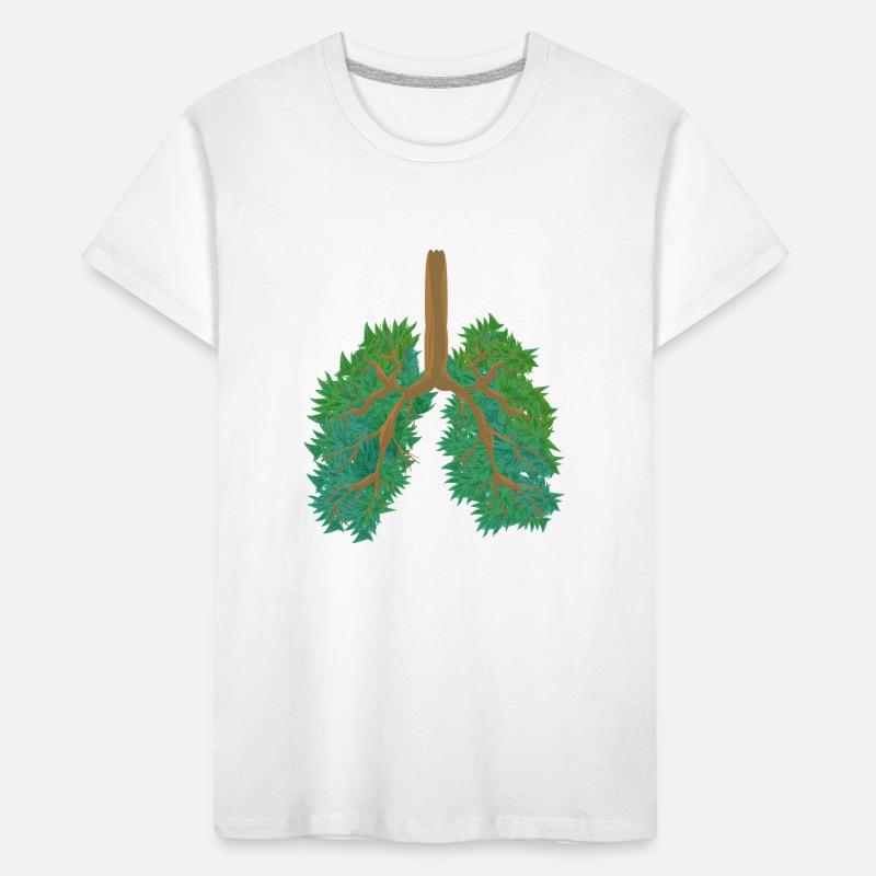 Forest Lungs Eco-Friendly Awareness Global Warming Kids' Premium Organic T-Shirt