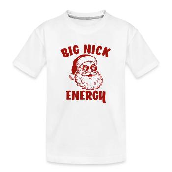 Père Noël, Joyeux Noël, Big Nick-E - T-shirt bio Premium Enfant - blanc - Devant