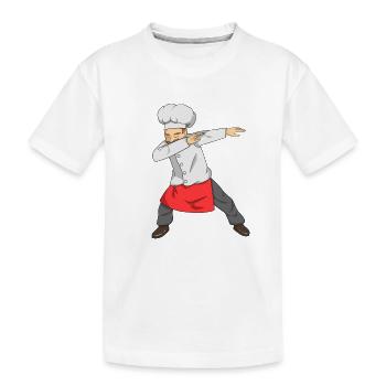 Dabbing Chef Lustiges Kochen Meister Kochküche Kochküche - Kinder Premium Bio T-Shirt - Weiß - Vorne