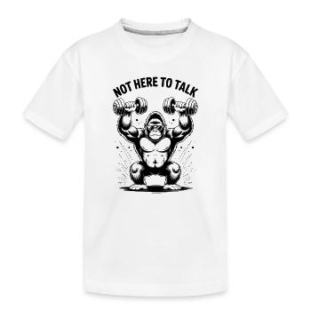 Drôle de cadeau de la musculation en mode bodybuilding - T-shirt bio Premium Enfant - blanc - Devant