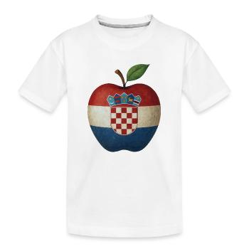 Kroatien - Kinder Premium Bio T-Shirt - Weiß - Vorne