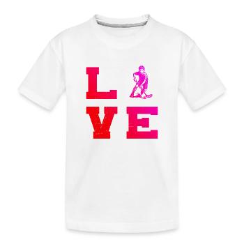 Super cadeau de floorball pour floorball - T-shirt bio Premium Enfant - blanc - Devant