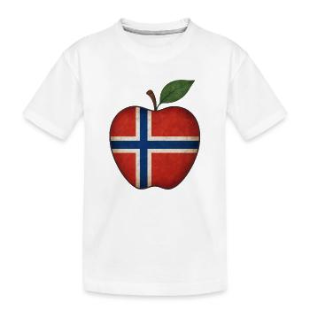 Norwegen - Kinder Premium Bio T-Shirt - Weiß - Vorne