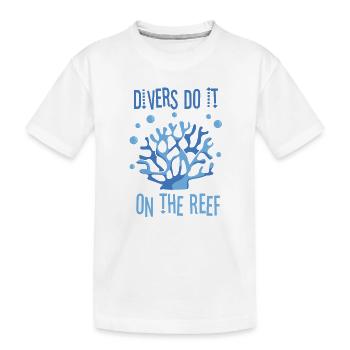 Plongeur Plongeur Snorkeling Plongeur récréatif - T-shirt bio Premium Enfant - blanc - Devant