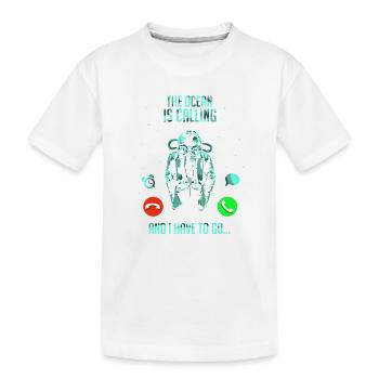 Tauchen Taucher Schnorcheln Sporttaucher - Kinder Premium Bio T-Shirt - Weiß - Vorne