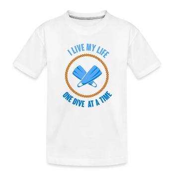 Plongeur Plongeur Snorkeling Plongeur récréatif - T-shirt bio Premium Enfant - blanc - Devant