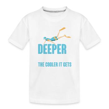 Plongeur Plongeur Snorkeling Plongeur récréatif - T-shirt bio Premium Enfant - blanc - Devant