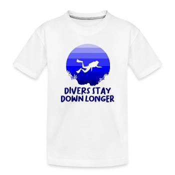 Plongeur Plongeur Snorkeling Plongeur récréatif - T-shirt bio Premium Enfant - blanc - Devant