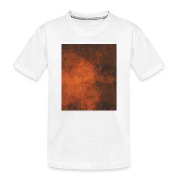 Flammiger Nebel Farbspiel - Kinder Premium Bio T-Shirt - Weiß - Vorne