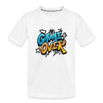 Game Over Graffiti Néon - T-shirt bio Premium Enfant - blanc - Devant