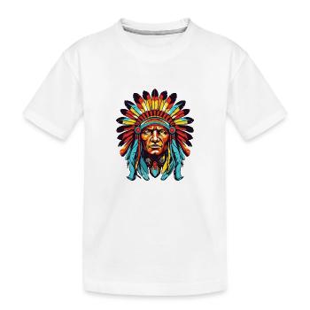 Chef indien Comic - T-shirt bio Premium Enfant - blanc - Devant