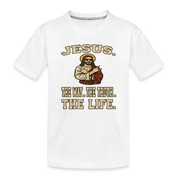 Jesus . The Way. The Truth. The Life. - Christen - Kinder Premium Bio T-Shirt - Weiß - Vorne