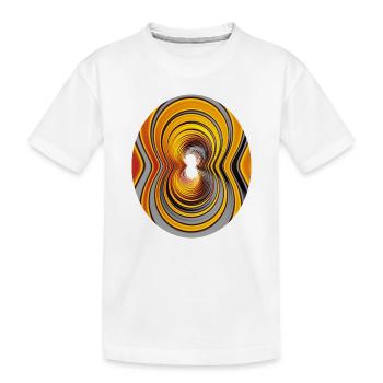 Tunnel de Tourbillon de Peinture - T-shirt bio Premium Enfant - blanc - Devant