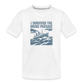 J’ai franchi le passage en Antarctique - T-shirt bio Premium Enfant - blanc - Devant