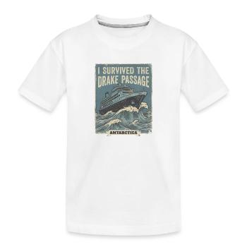 J’ai franchi le passage en Antarctique - T-shirt bio Premium Enfant - blanc - Devant