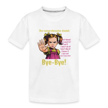 Say No – Setting Boundaries - Kinder Premium Bio T-Shirt - Weiß - Vorne