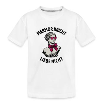 Diva vintage avec ruban nœud rose - T-shirt bio Premium Enfant - blanc - Devant