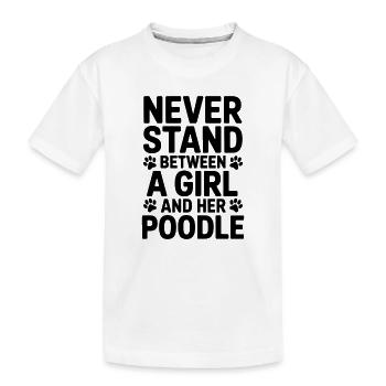 Paroles de caniche Caniche Cadeau drôle de caniche - T-shirt bio Premium Enfant - blanc - Devant