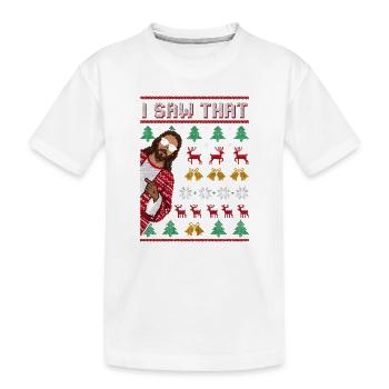 J’ai ce Jésus drôle dans le Weihn moche - T-shirt bio Premium Enfant - blanc - Devant