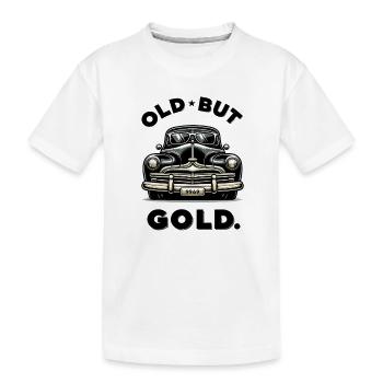 Old But Gold Vintage Car - Kinder Premium Bio T-Shirt - Weiß - Vorne