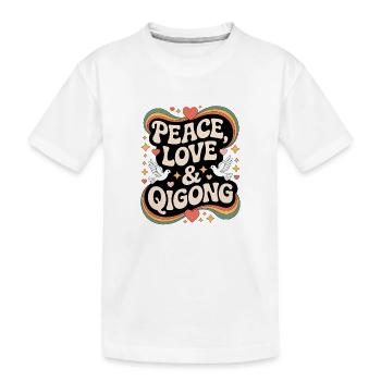 Qigong Tai Chi - T-shirt bio Premium Enfant - blanc - Devant