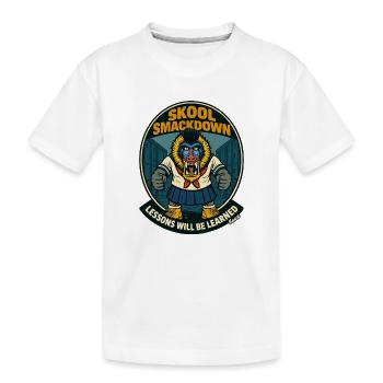 Mandrill Singe des Primates de l’École - T-shirt bio Premium Enfant - blanc - Devant