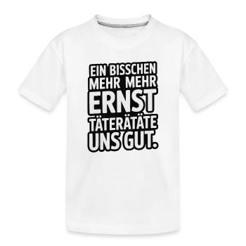 Un peu plus de délinquants graves nous ferait du bien - T-shirt bio Premium Enfant - blanc - Devant