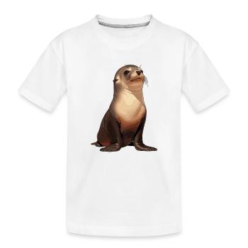 Sea Lions Sea Lion - Kids' Premium Organic T-Shirt - white - Front