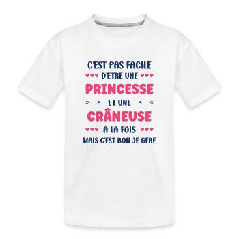 craneuse - T-shirt bio Premium Enfant - blanc - Devant