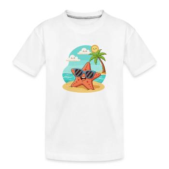 Divertissement de la plage de Sonnenstern - T-shirt bio Premium Enfant - blanc - Devant