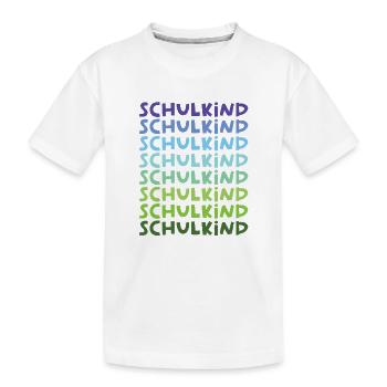 Élève scolaire Élève Élève de première année - T-shirt bio Premium Enfant - blanc - Devant