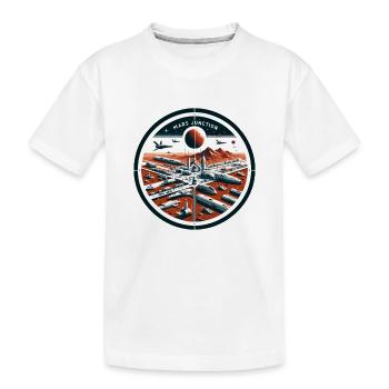 Patch du spatioport de Mars Junction - T-shirt bio Premium Enfant - blanc - Devant