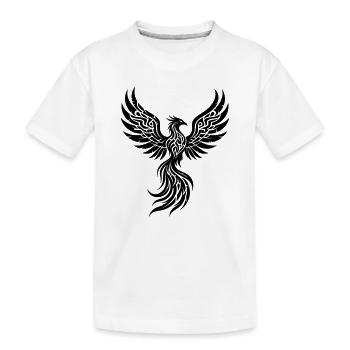 Symbole tribal de la renaissance du Phénix - T-shirt bio Premium Enfant - blanc - Devant