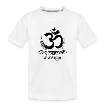 Om Namah Shivaya Mantra Méditation Yoga - T-shirt bio Premium Enfant - blanc - Devant