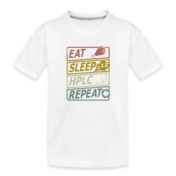 Chromatographie HPLC Performance Répétition Rétro du Sommeil - T-shirt bio Premium Enfant - blanc - Devant
