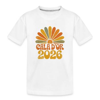 Cala d'Or 2026 Sunbeams - Kids' Premium Organic T-Shirt - white - Front