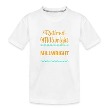 CNC Schlosser Maschinenbau Mechaniker - Kinder Premium Bio T-Shirt - Weiß - Vorne
