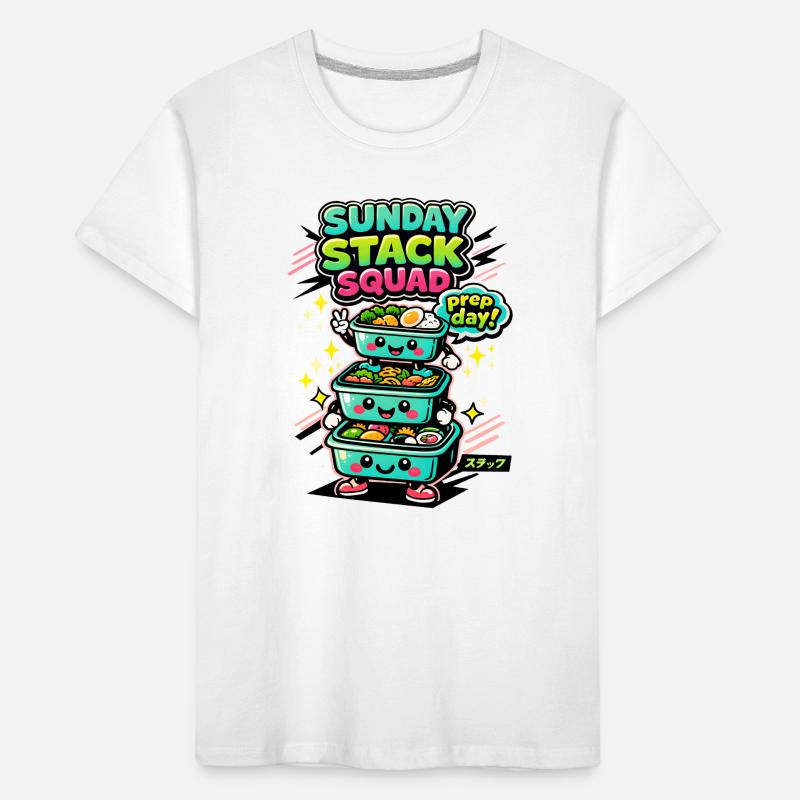 Sonntags-Stack | Meal Prep Crew Kinder Premium Bio T-Shirt