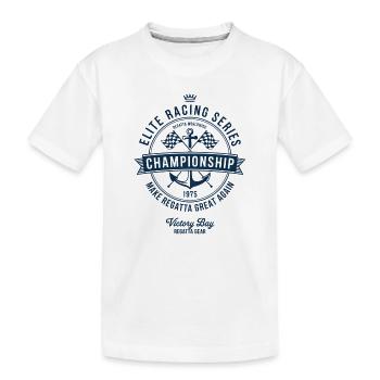 Régate Voile Chemise Voilier Yacht Équipage - T-shirt bio Premium Enfant - blanc - Devant