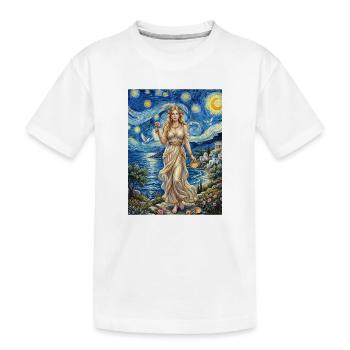 Aphrodite Sternennacht - Kinder Premium Bio T-Shirt - Weiß - Vorne