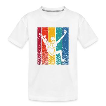 Boulderer Boulder Bouldering - Kids' Premium Organic T-Shirt - white - Front