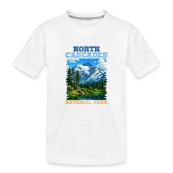 North Cascades National Park Panorama - Kids' Premium Organic T-Shirt - white - Front